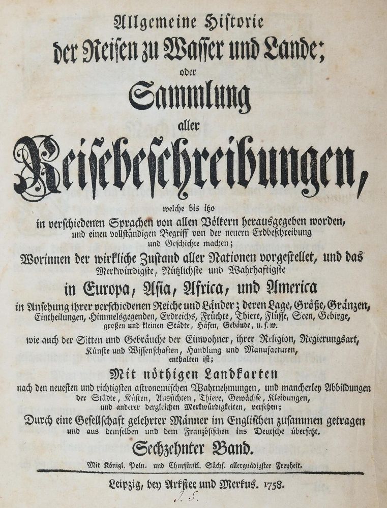 Große Abbildung Nr.4: 144-1682 Allgemeine Historie der Reisen: (Amerika)