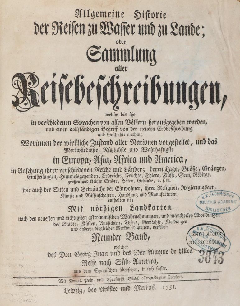 Große Abbildung Nr.1: 144-1684 Allgemeine Historie der Reisen: (Amerika)