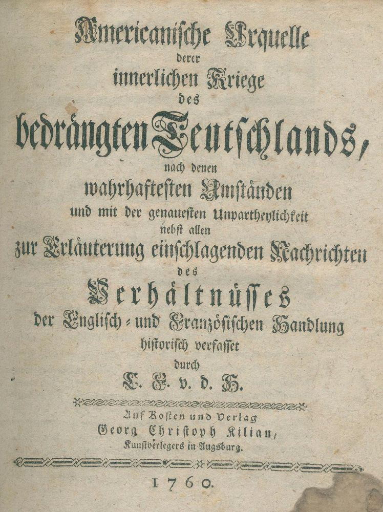 Große Abbildung Nr.1: 144-1690 (Heiden,C.F. von der).: (Amerika)