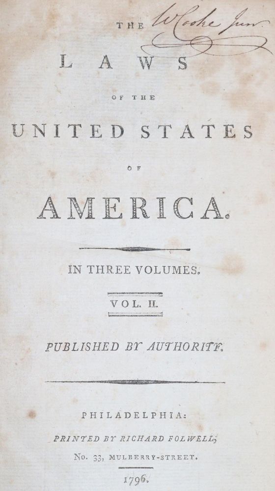 Große Abbildung Nr.1: 144-1692 Laws, The,: (Amerika)