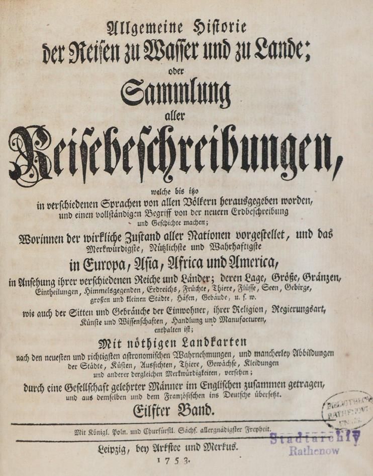 Große Abbildung Nr.1: 144-1714 Allgemeine Historie der Reisen: (Asien)