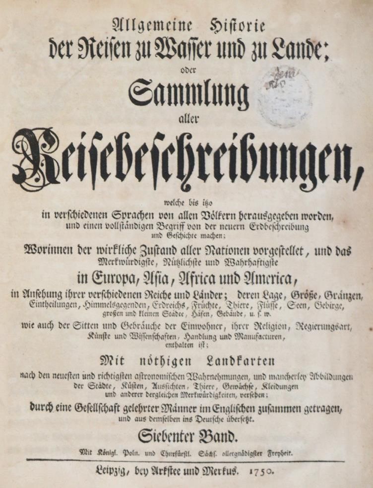 Große Abbildung Nr.1: 144-1715 Allgemeine Historie der Reisen: (Asien)