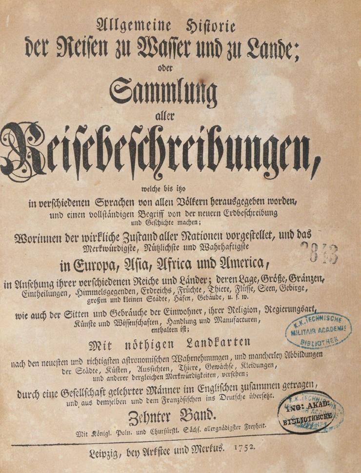 Große Abbildung Nr.1: 144-1717 Allgemeine Historie der Reisen: (Asien)