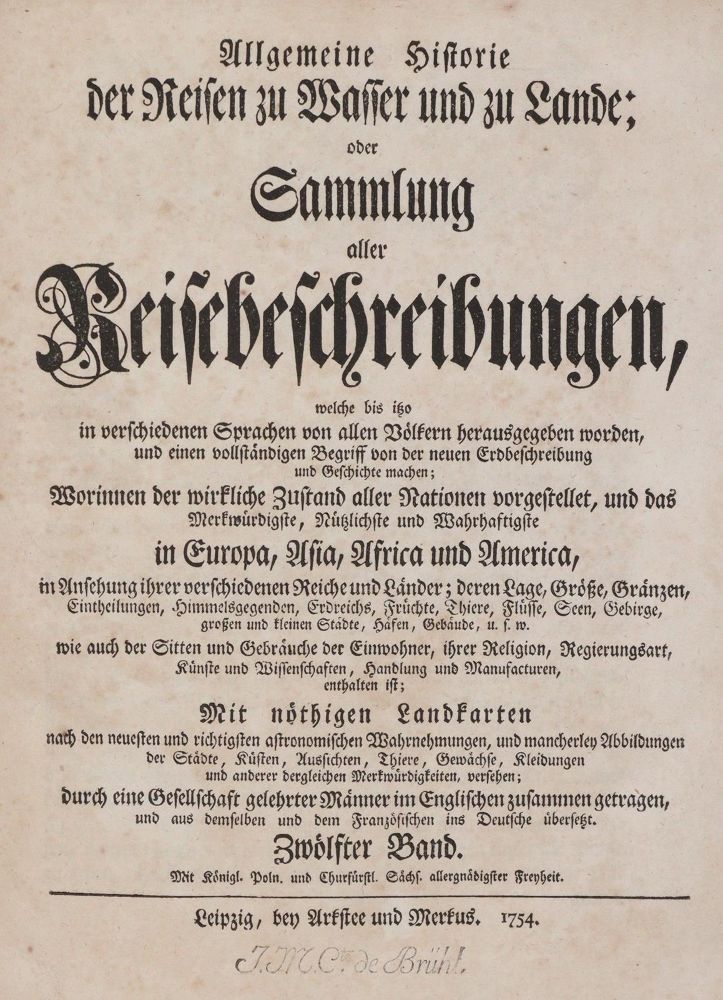 Große Abbildung Nr.1: 144-1718 Allgemeine Historie der Reisen: (Asien)