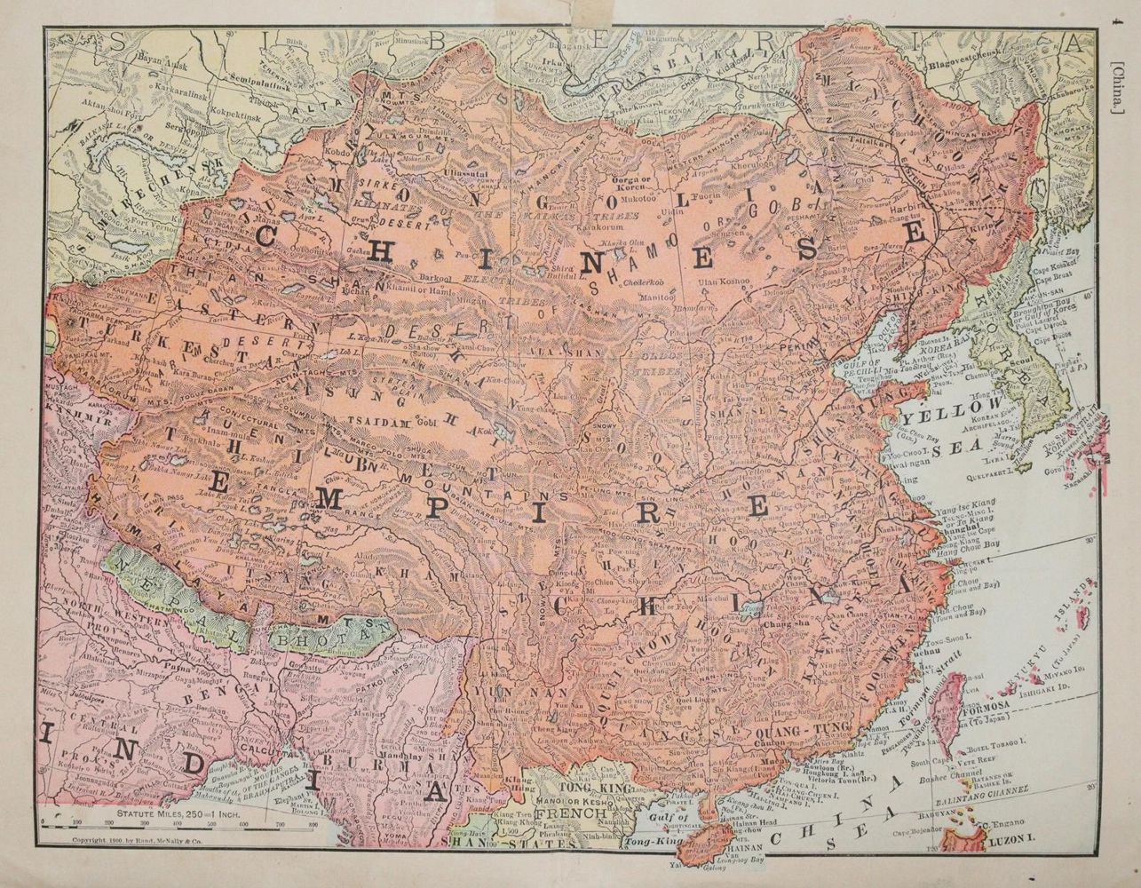Große Abbildung Nr.2: 144-1726 Rand-McNally. (Hrsg.).: (Asien, China)