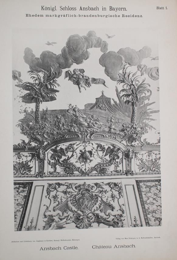 Große Abbildung Nr.1: 144-1747 Königl. Schloss Ansbach: (Deutschland, Ansbach)