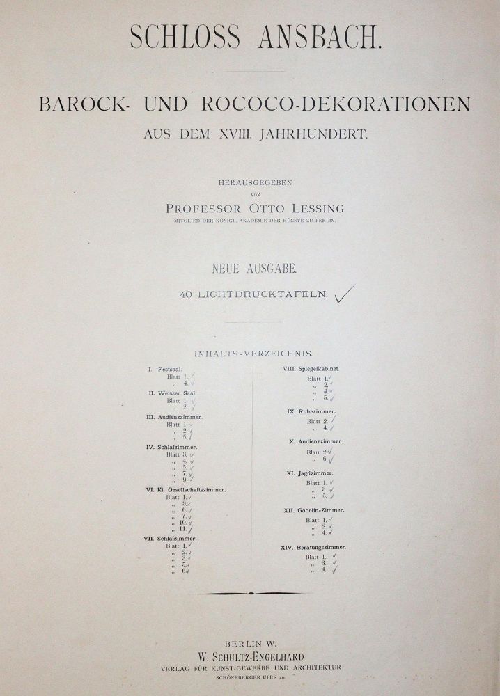 Große Abbildung Nr.1: 144-1748 Lessing,O. (Hrsg.).: (Deutschland, Ansbach)