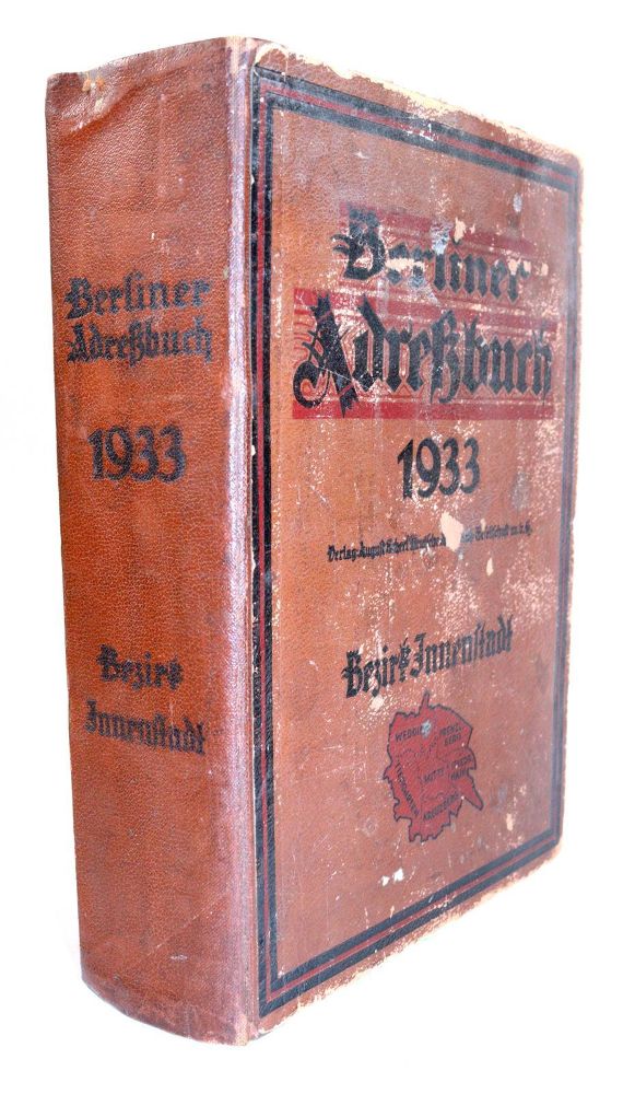 Große Abbildung Nr.20: 144-1760 Berliner Adressbuch 1933.: (Deutschland, Berlin)