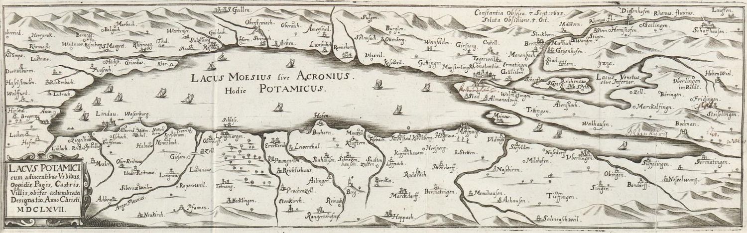 Große Abbildung Nr.2: 144-1767 Bucelinus,G.: (Deutschland, Bodensee)