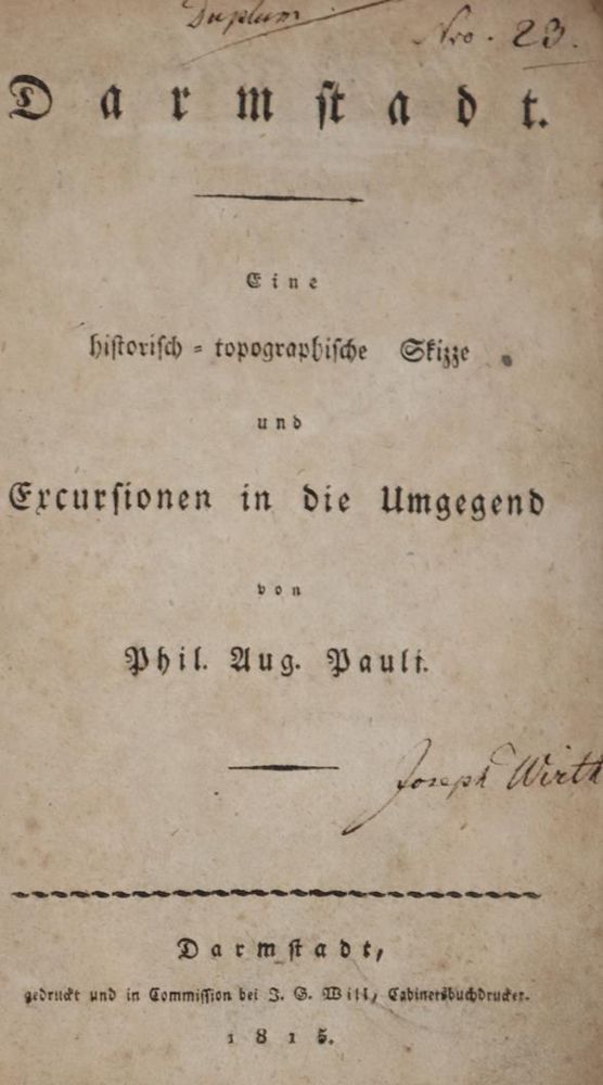 Große Abbildung Nr.1: 144-1778 Pauli,P.A.: (Deutschland, Darmstadt)