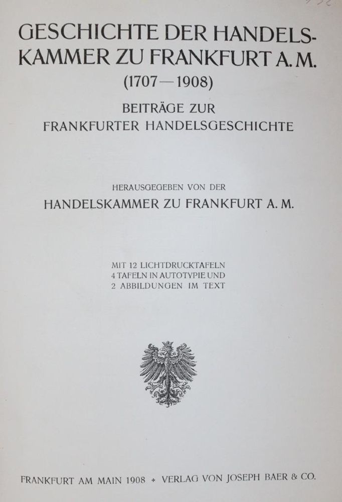 Große Abbildung Nr.2: 144-1803 Frankfurt am Main.: (Deutschland)