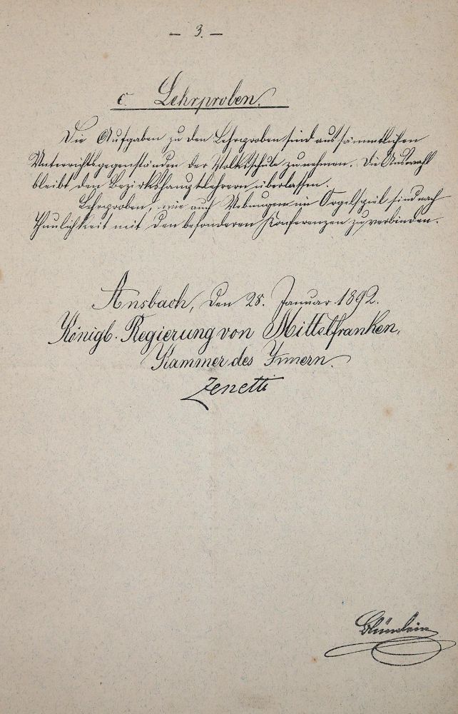 Große Abbildung Nr.3: 144-1811 Ansbach.: (Deutschland, Handschriften)