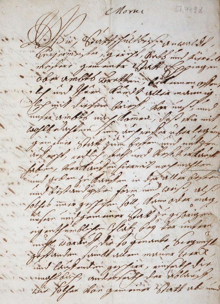 Große Abbildung Nr.1: 144-1813 Eppingen.: (Deutschland, Handschriften)