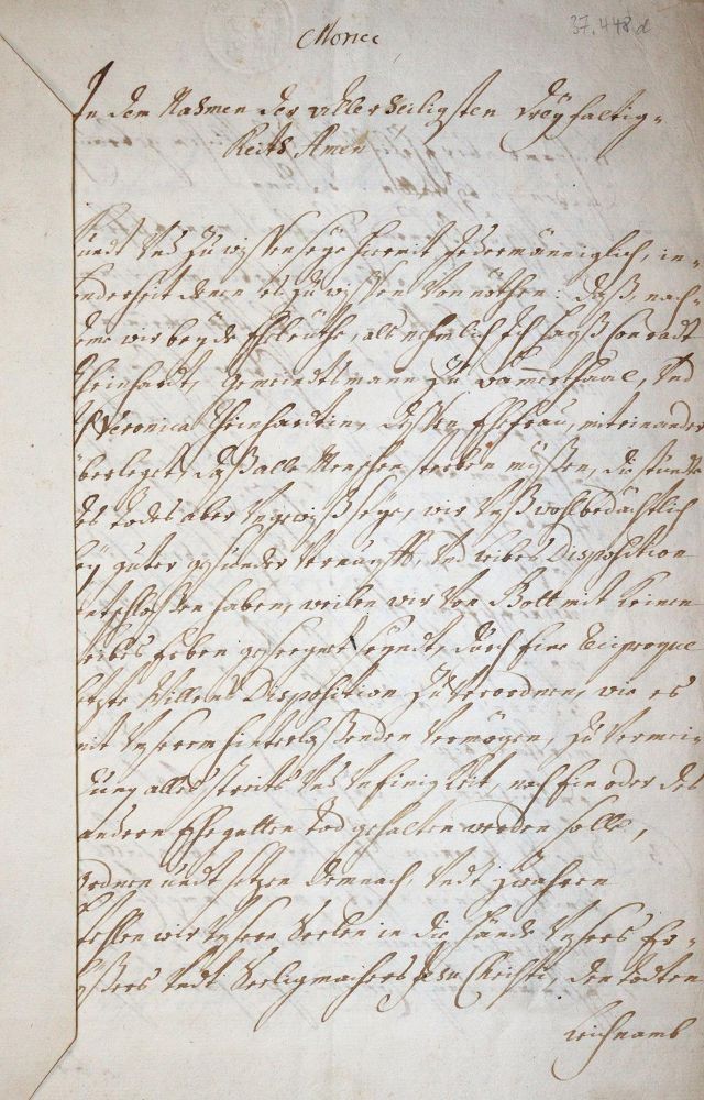 Große Abbildung Nr.1: 144-1814 Bammental.: (Deutschland, Handschriften, Heidelberg)