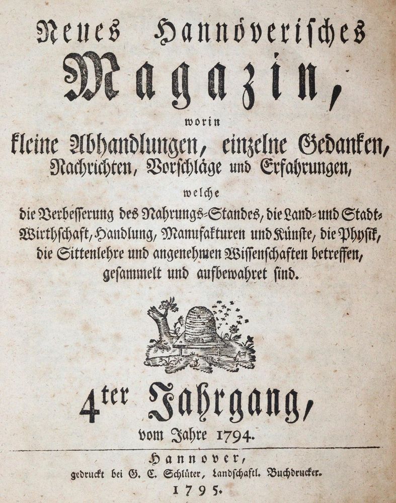 Große Abbildung Nr.1: 144-1817 Neues Hannoverisches Magazin.: (Deutschland, Hannover)