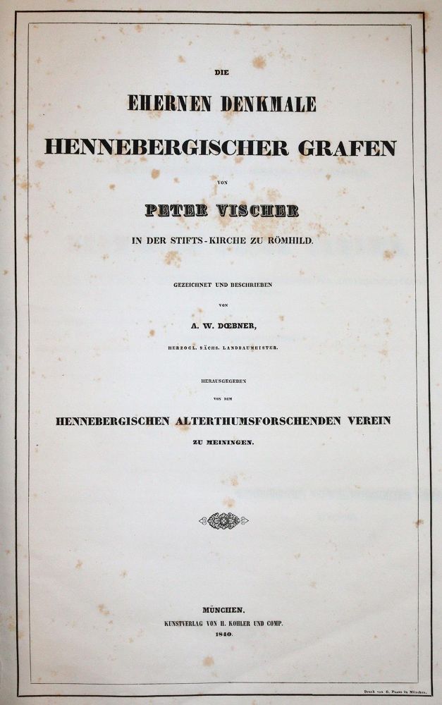 Große Abbildung Nr.1: 144-1826 Doebner,A.W.: (Deutschland, Henneberg)