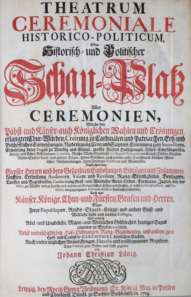 Große Abbildung Nr.1: 144-1843 Lünig,J.C.: (Deutschland)