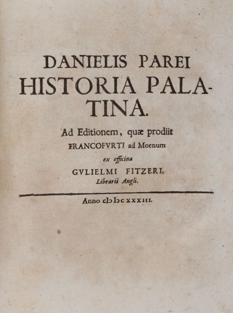 Große Abbildung Nr.2: 144-1865 Pareus,D.: (Deutschland, Pfalz)