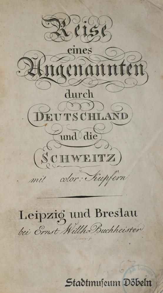Große Abbildung Nr.1: 144-1874 Reise eines Ungenannten: (Deutschland)