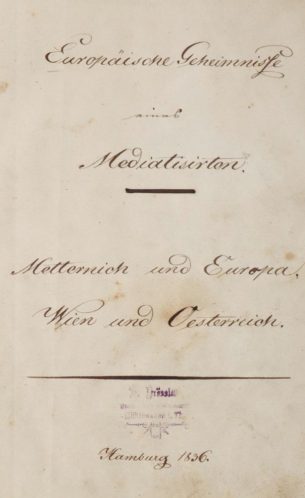 Große Abbildung Nr.21: 144-1875 (Langenschwarz,M.L.).: (Deutschland, Revolution 1848/49 - Vormärz - Politik, Handschriften)