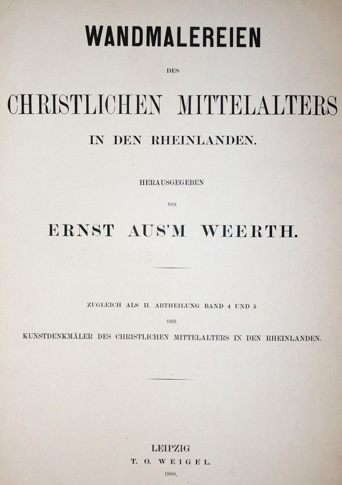 Große Abbildung Nr.1: 144-1878 Aus'm Weerth,E.: (Deutschland, Rheinlande)