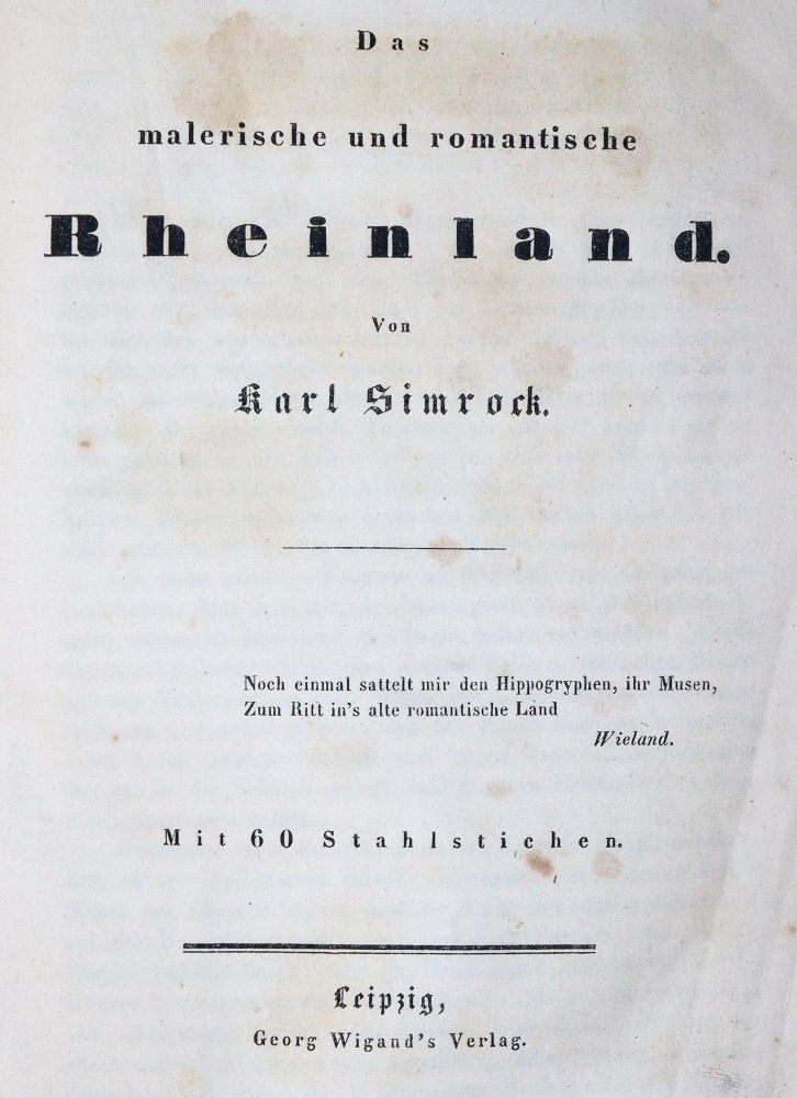 Große Abbildung Nr.1: 144-1884 Tombleson,W.: (Deutschland, Rheinlande)