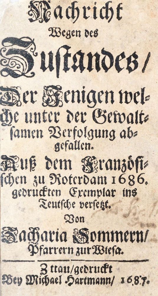 Große Abbildung Nr.1: 144-190 Sommer,Z.: (Alte Drucke, Handschriften und Theologie)