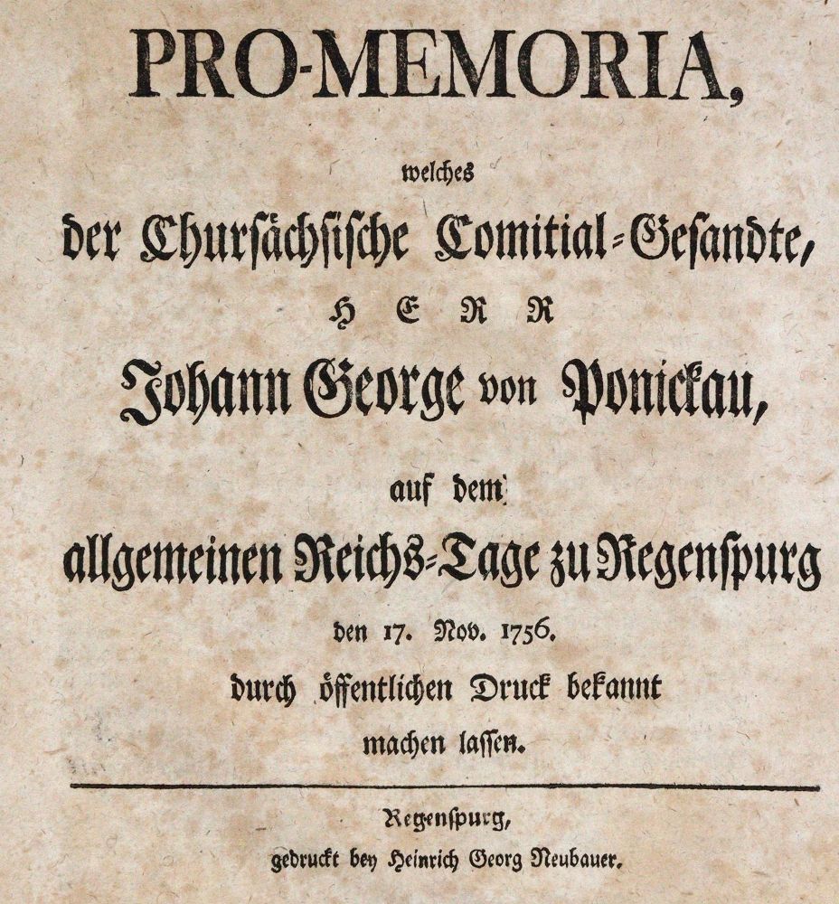Große Abbildung Nr.2: 144-1905 Copia: (Deutschland, Siebenjähriger Krieg, Vier Schriften)