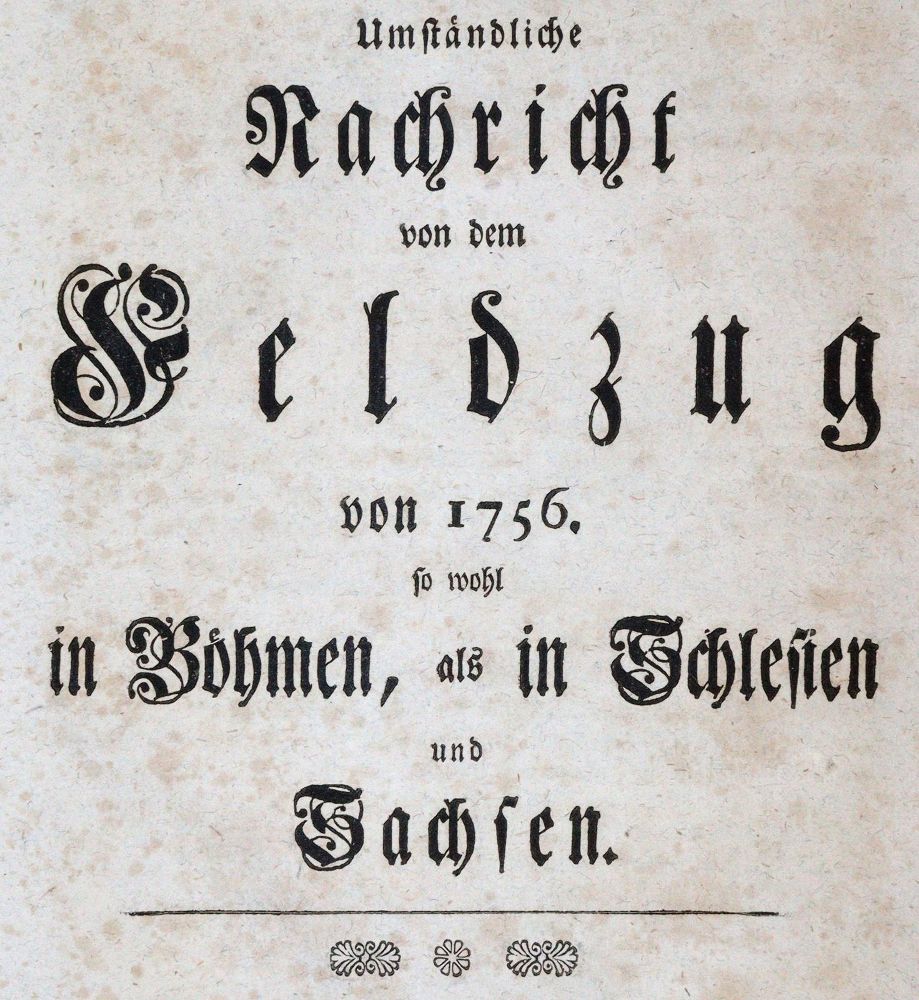 Große Abbildung Nr.1: 144-1906 Friedrich II., König von Preußen.: (Deutschland, Siebenjähriger Krieg, Vier Schriften)