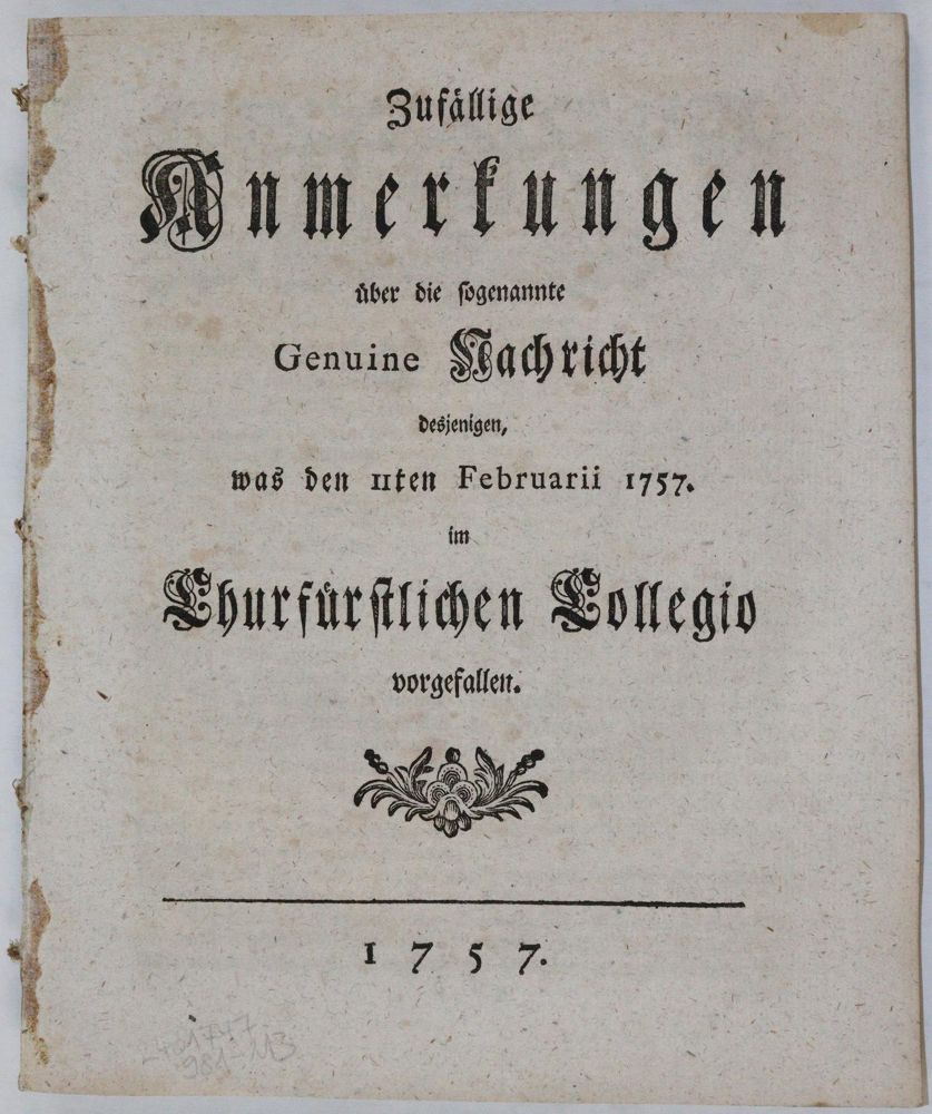 Große Abbildung Nr.4: 144-1907 Gedanken: (Deutschland, Siebenjähriger Krieg, Vier Schriften)