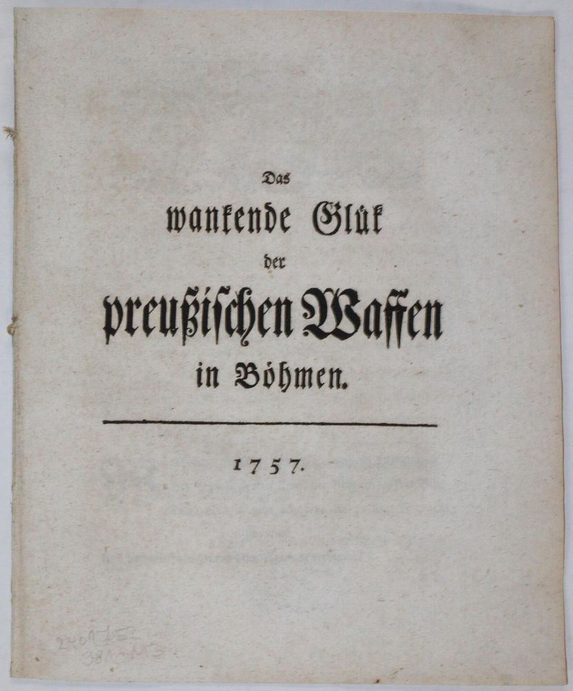 Große Abbildung Nr.4: 144-1908 (Heyne,C.G.).: (Deutschland, Siebenjähriger Krieg, Vier Schriften)