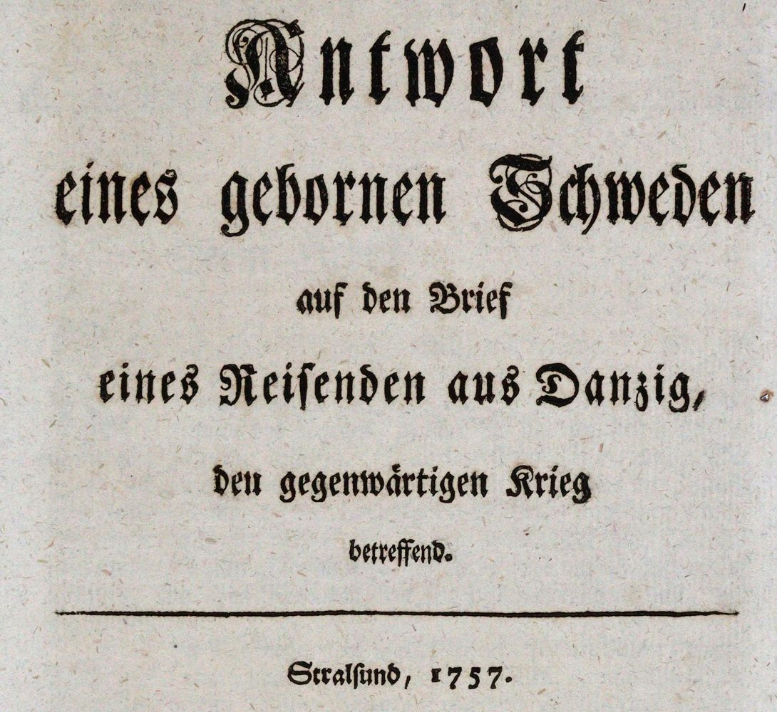 Große Abbildung Nr.3: 144-1909 (Marconnay,L.O.de).: (Deutschland, Siebenjähriger Krieg, Vier Schriften)