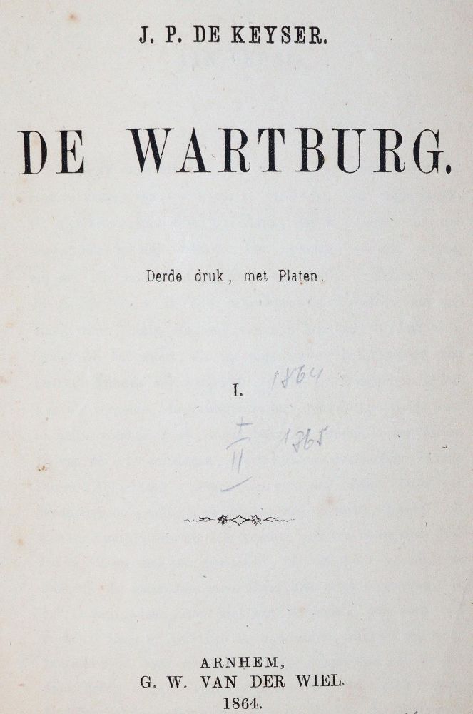 Große Abbildung Nr.1: 144-1922 Keyser,J.P.de.: (Deutschland, Wartburg)
