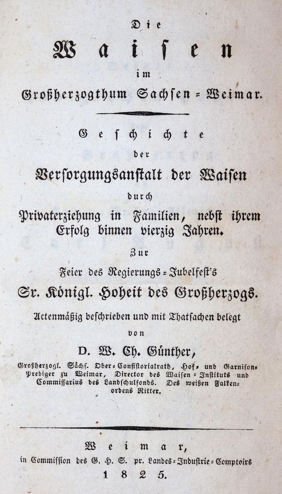 Große Abbildung Nr.1: 144-1929 Günther,W.C.: (Deutschland, Weimar, Waisenhaus)
