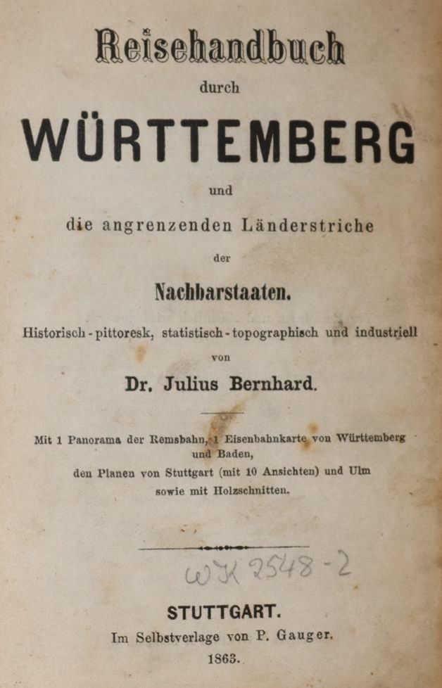Große Abbildung Nr.1: 144-1934 Bernhard,J.: (Deutschland, Württemberg)