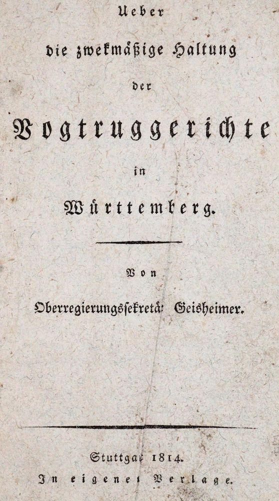 Große Abbildung Nr.1: 144-1936 Geisheimer,(F.C.L.).: (Deutschland, Württemberg)