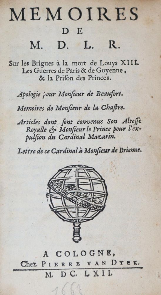 Große Abbildung Nr.1: 144-1961 (La Rochefoucauld,F.de.).: (Frankreich)
