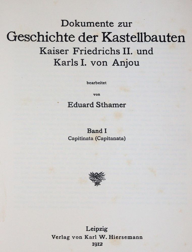 Große Abbildung Nr.1: 144-1992 Sthamer,E.: (Italien)