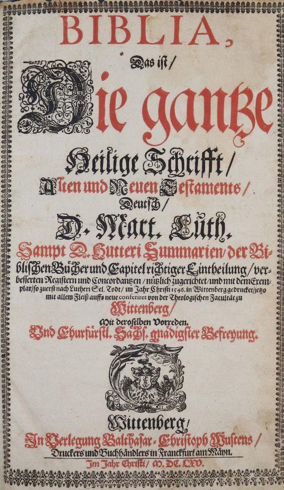 Große Abbildung Nr.211: 144-20 Biblia,: (Alte Drucke, Handschriften und Theologie)