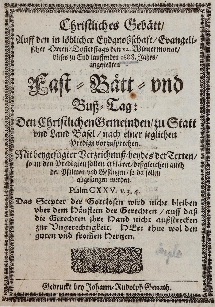 Große Abbildung Nr.1: 144-2022 Genath,J.R.: (Schweiz, Basel)