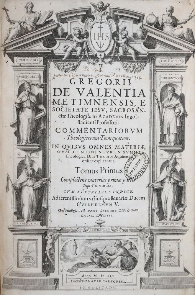 Große Abbildung Nr.1: 144-204 Valencia,G.de.: (Alte Drucke, Handschriften und Theologie)
