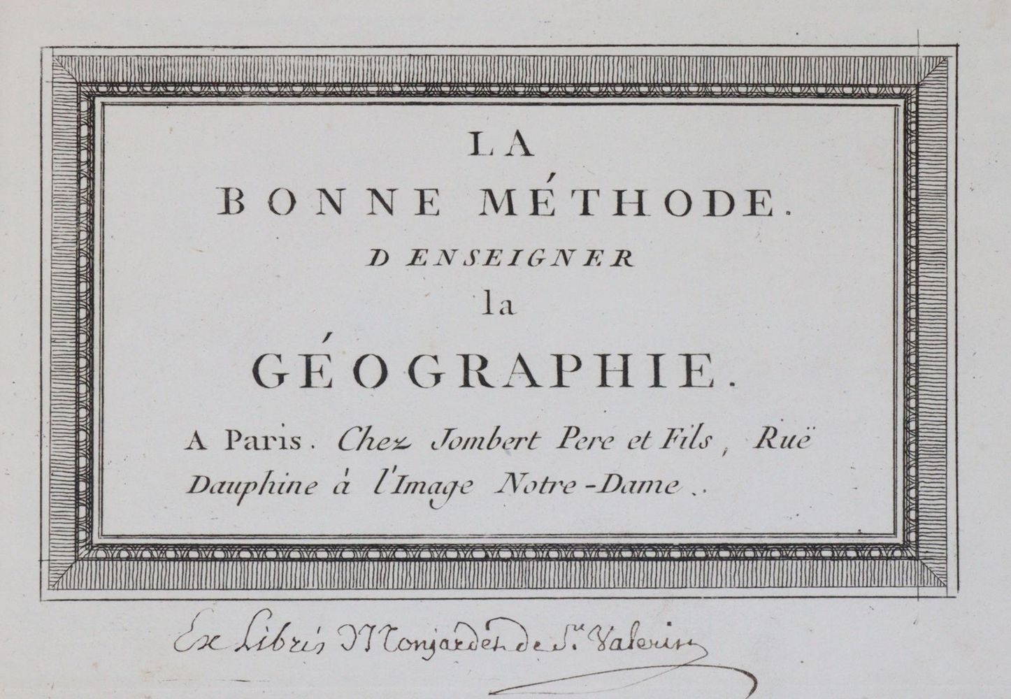 Große Abbildung Nr.1: 144-2052 Bonne Methode, La,: (Verschiedene Länder - Geschichte, Atlanten)