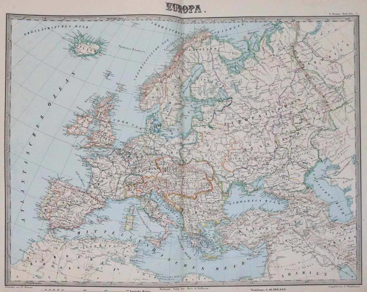Große Abbildung Nr.3: 144-2054 Bromme,T.: (Verschiedene Länder - Geschichte, Atlanten)