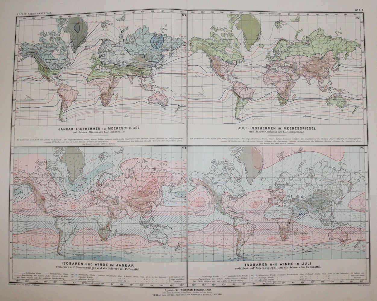 Große Abbildung Nr.8: 144-2055 Debes,E.: (Verschiedene Länder - Geschichte, Atlanten)