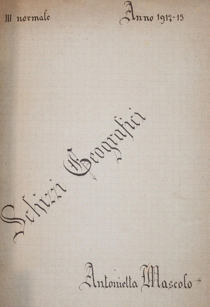 Große Abbildung Nr.2: 144-2058 Schizzi Geografici.: (Verschiedene Länder - Geschichte, Atlanten, Handschriften)