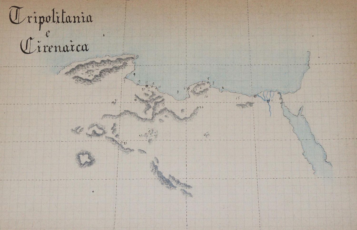 Große Abbildung Nr.3: 144-2058 Schizzi Geografici.: (Verschiedene Länder - Geschichte, Atlanten, Handschriften)