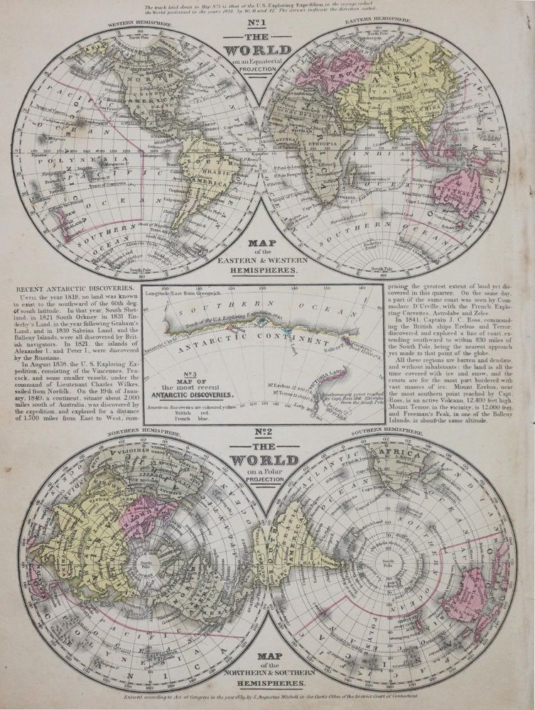 Große Abbildung Nr.1: 144-2060 Mitchell's School Atlas,: (Verschiedene Länder - Geschichte, Atlanten)