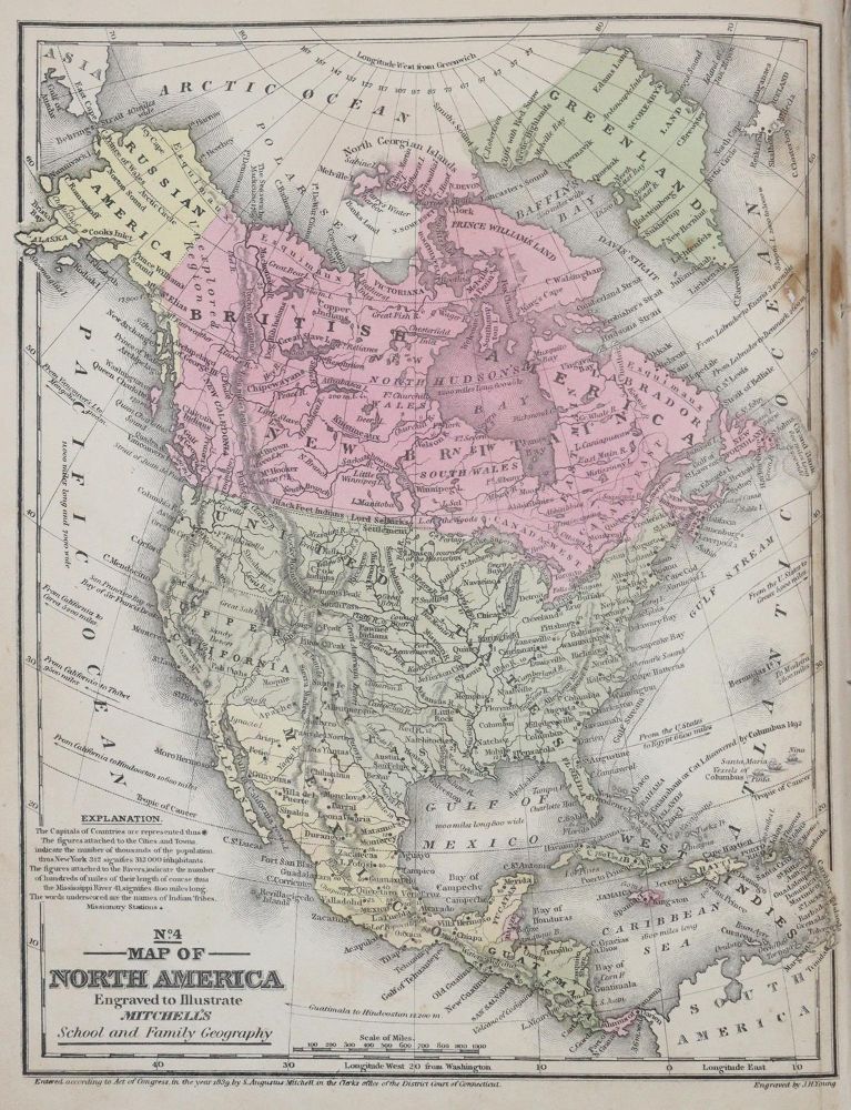 Große Abbildung Nr.2: 144-2060 Mitchell's School Atlas,: (Verschiedene Länder - Geschichte, Atlanten)