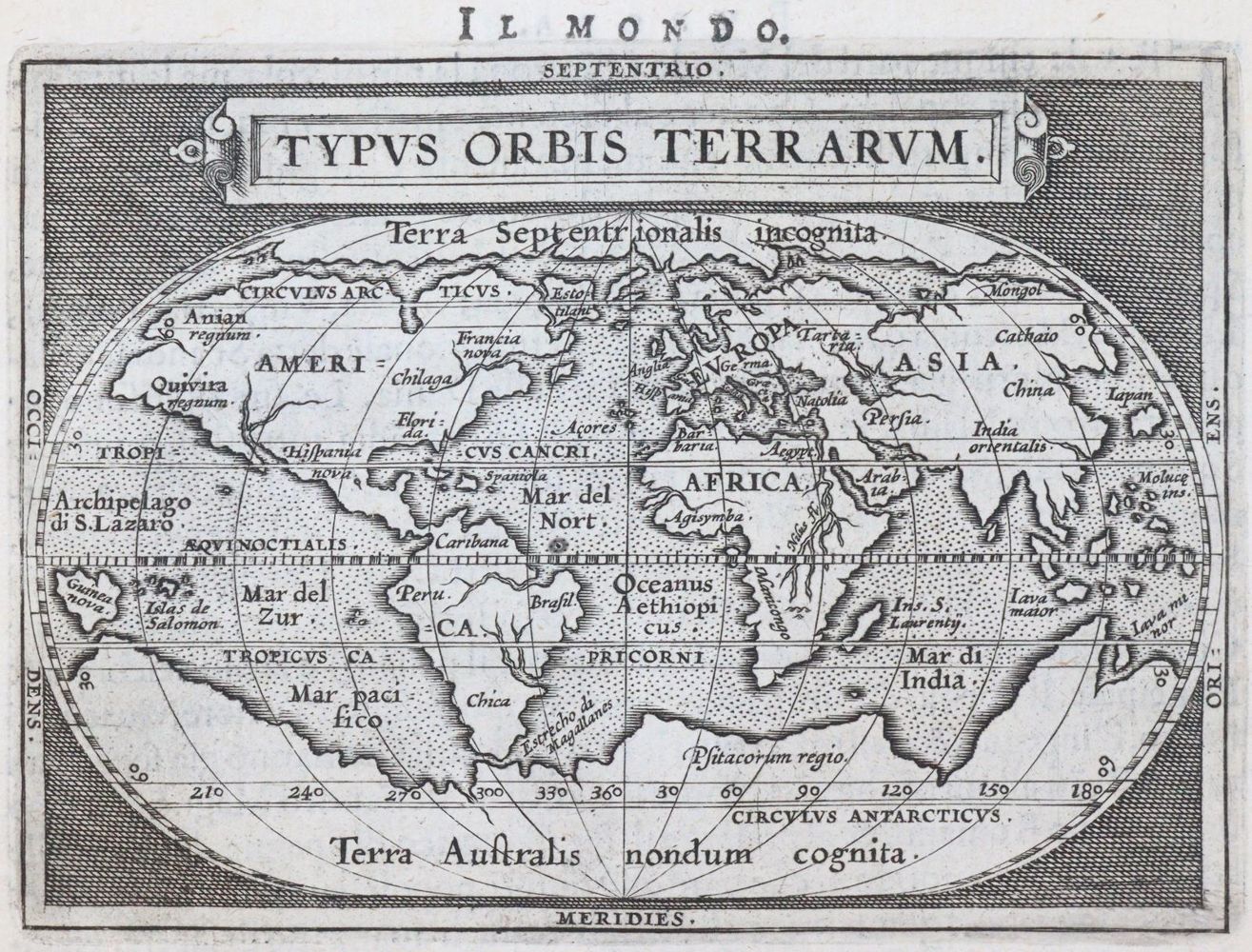 Große Abbildung Nr.1: 144-2062 Ortelius,A.: (Verschiedene Länder - Geschichte, Atlanten)