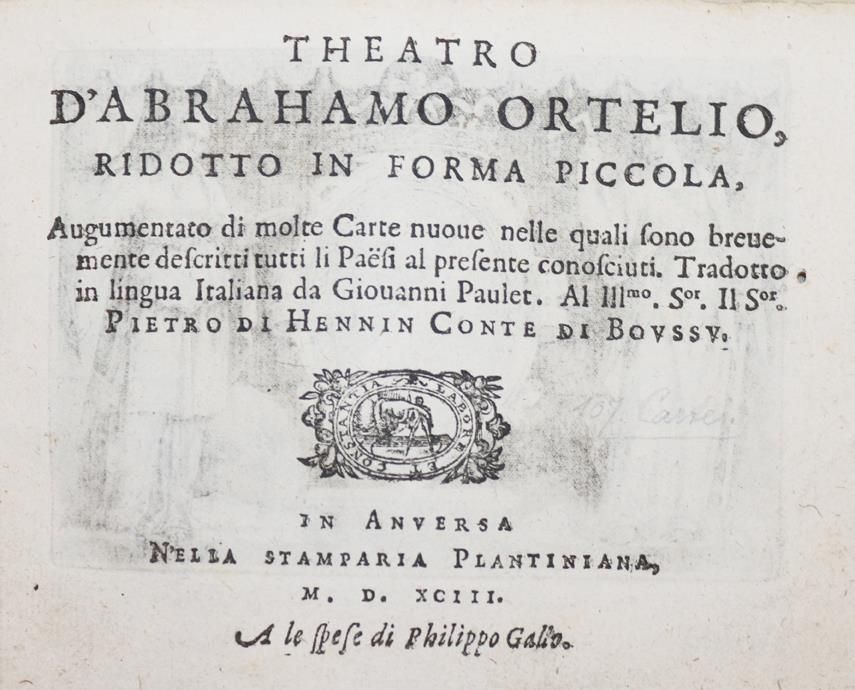 Große Abbildung Nr.12: 144-2062 Ortelius,A.: (Verschiedene Länder - Geschichte, Atlanten)